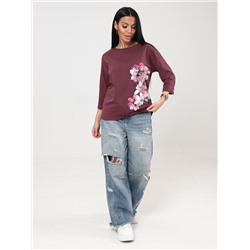 Мимулус - футболка лиловый