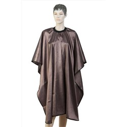 Dewal Пеньюар для стрижки «Глянец» AA04Brown, 128 х 146 см, коричневый KRISTALLER, 1118427