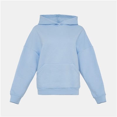 Худи женское MINAKU: Casual Collection, голубое, размер 50-52