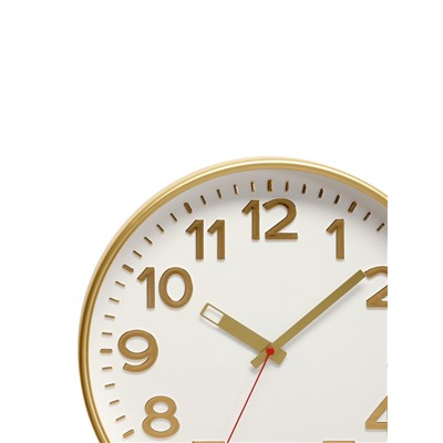 Часы настенные «Классика», d=30.5 см, золотистые