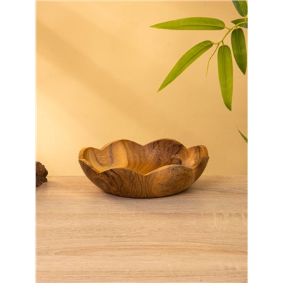 УЦЕНКА Тарелка 17×17×5 см, тиковое дерево