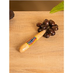 Сувенирный музыкальный инструмент «Маракас с орехами каучукового дерева», 17×7×7 см