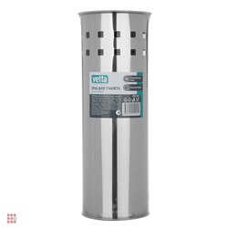 VETTA Ёрш для туалета напольный, хром, нерж.сталь 9,5x38 см