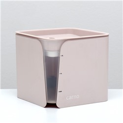 Фонтанчик для животных Carno, 2 л, с датчиком воды и фильтром, 18×16 см 2 л, розовый