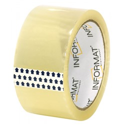 Клейкая лента 48 мм х 57 м прозрачная 40 мкм T5066-01 inФОРМАТ