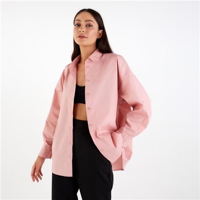 Рубашка женская MIST: Classic Collection, размер 48, розовая