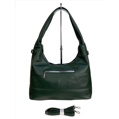 Женская сумка из натуральной замши и искусственной кожи, цвет зеленый