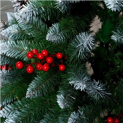 Искусственная ёлка с ягодами и инеем «Принцесса», 180 см, ПВХ ветки отгибаются