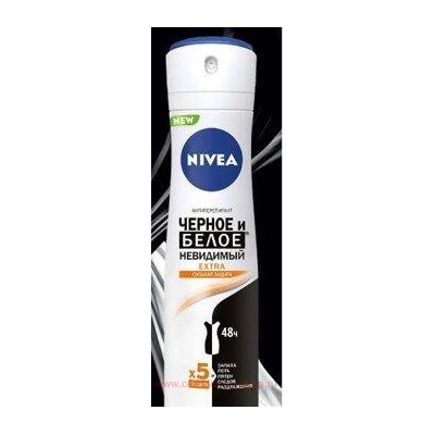 Nivea Антиперспирант Невидимый для черного и белого Extra Спрей 150 мл