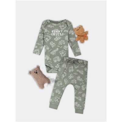 КОМПЛЕКТ ДЕТСКИЙ (БОДИ, ПОЛЗУНКИ) 89404