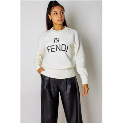 Теплый джемпер F женский арт.1835 (Белый)