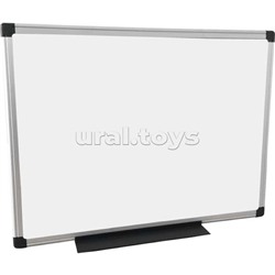 Доска магнитно-маркерная c алюминиевой рамой, белая "Highline" 600x900 мм, МДФ основа