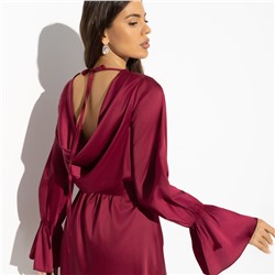 Платье с открытой спинкой, Люксовый выход (extra, с поясом)