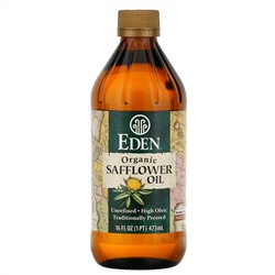 Eden Foods, Органическое сафлоровое масло, нерафинированное, 16 жидких унций (473 мл)
