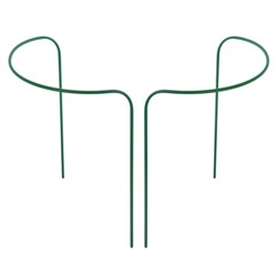 Кустодержатель, d=80 см, h=60 см, ножка d=1 см, металл, набор 2 шт., зелёный