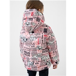 Куртка текстильная с полиуретановым покрытием для девочек