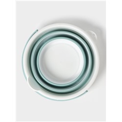 Ведро складное «Флекс», 10 л, 32×34×26 см, морская волна