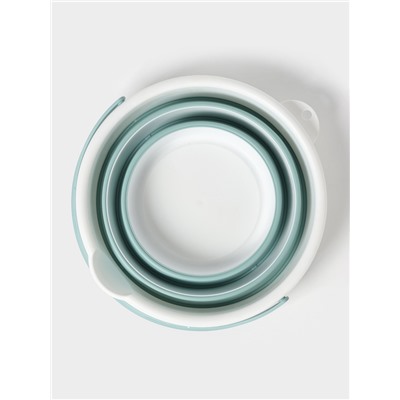 Ведро складное «Флекс», 10 л, 32×34×26 см, морская волна