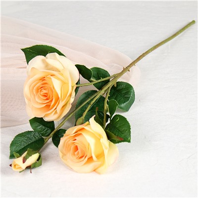 Цветок искусственный Роза 52 см / G066808 /уп 44/440/ (Белый)