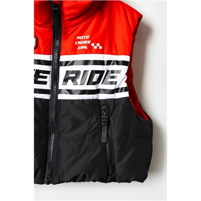 Жилет текстильный с полиуретановым покрытием для девочек PLAYTODAY, 1242631