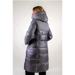 Зимняя удлиненная куртка с капюшоном арт. 221
