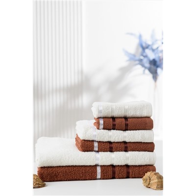 Полотенце 14417 комплект 6шт 350гр 30*60; 50*80; 70*130 НАТАЛИ, 1035219