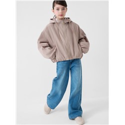 Куртка текстильная с полиуретановым покрытием для девочек (ветровка)