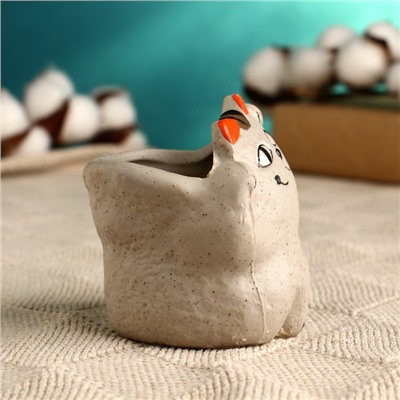Горшок "Котейка", 6,2х7,5х5,5см, микс