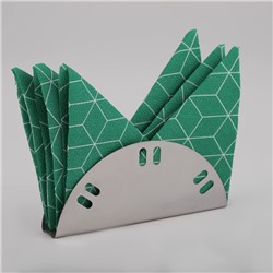 Салфетница Доляна «Индия», 15×6.5 см, нержавеющая сталь