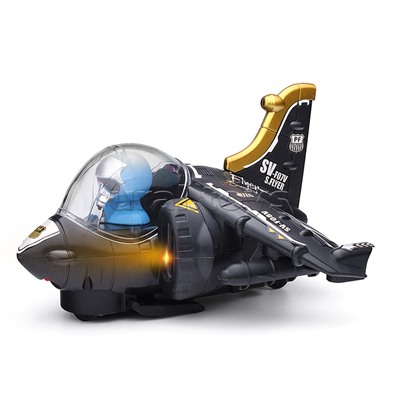 Самолет "Истребитель" на батарейках, в коробке