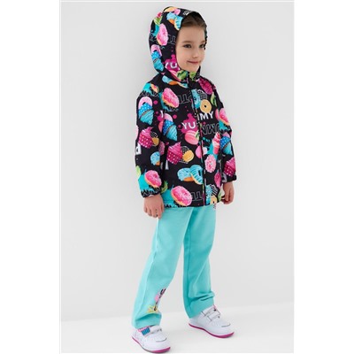 Куртка текстильная с полиуретановым покрытием для девочек (ветровка) PLAYTODAY, 1240322