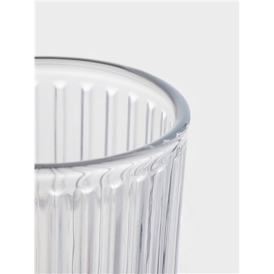 Стакан с трубочкой Magistro «Грани», 530 мл, стекло, прозрачный