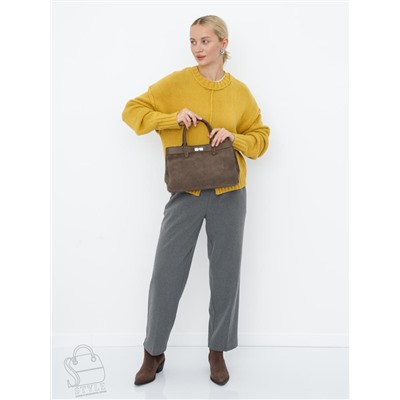 Сумка женская кожаная 999010NN gray Natale Navetta  в Новосибирске