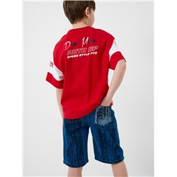 Шорты текстильные джинсовые для мальчиков