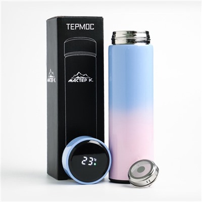 УЦЕНКА Термос для чая и кофе Мастер К Basic, 500 мл, с ситечком, с датчиком температуры