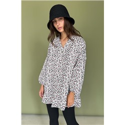 Блузка  NATURE099/01/Белый, розовый