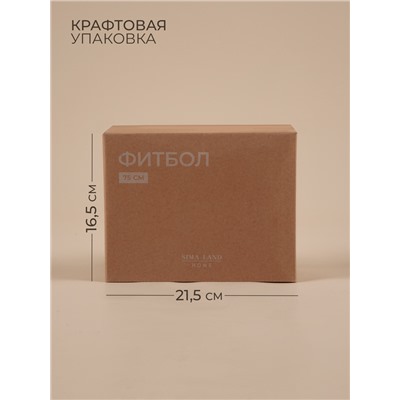 Фитбол Sima-Land Home, d=75 см, 1000 г, антивзрыв, цвет белый