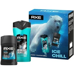 Набор подарочный AXE CHILL 2 предмета ( Гель для душа 250мл и дезодорант стик 50мл) в коробке