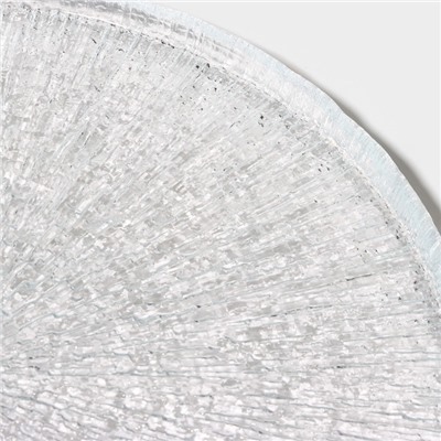 Тарелка «Нуук», d=28 см, с бортиком, стекло, прозрачная