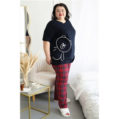 Пижама с брюками больших размеров Мишка НАТАЛИ, 1197424