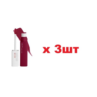 Maybelline New York Губная помада суперстойкая Super Stay Matte Ink тон 115 3шт