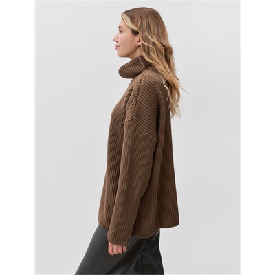 Джемпер женский MINAKU: Casual collection, коричневый, размер 42