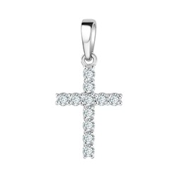 Подвеска из серебра куб.циркон., Л-29360