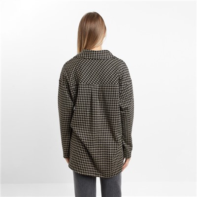 Рубашка с карманами женская Mark Formelle, бежевая, чёрная, размер 44