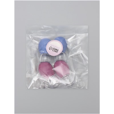 Набор вакуумных банок для массажа, 4 шт., d=2.5 см