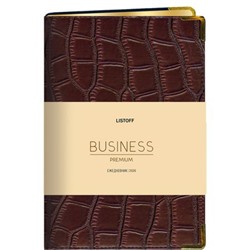 Ежедневник 2026 г. А6 352 стр. BUSINESS PREMIUM "Impact. Темно-коричневый" Soft Touch, кожзам ЕКП62617603 Эксмо