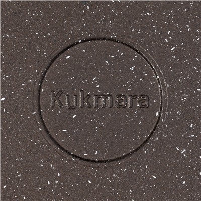 Сковорода KUKMARA, d=28 см, пластиковая ручка, антипригарное покрытие, алюминий, коричневая