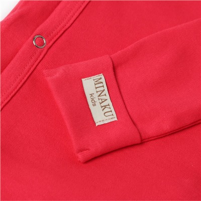 Боди детское MINAKU, рост 74-80 см, малиновое