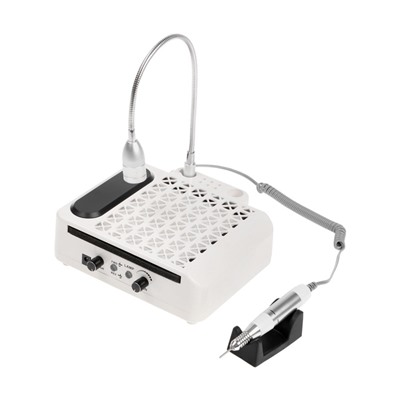 УЦЕНКА Аппарат для маникюра и педикюра Windigo LMH-04, 80 Вт, 35000 об/мин, лампа, ручка, белый 97