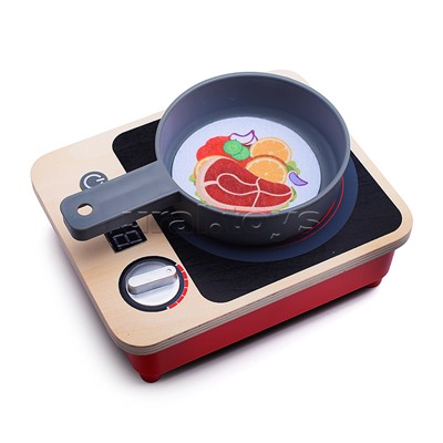 Бытовая техника "Плита со сковородкой" а аксессуарами, в коробке